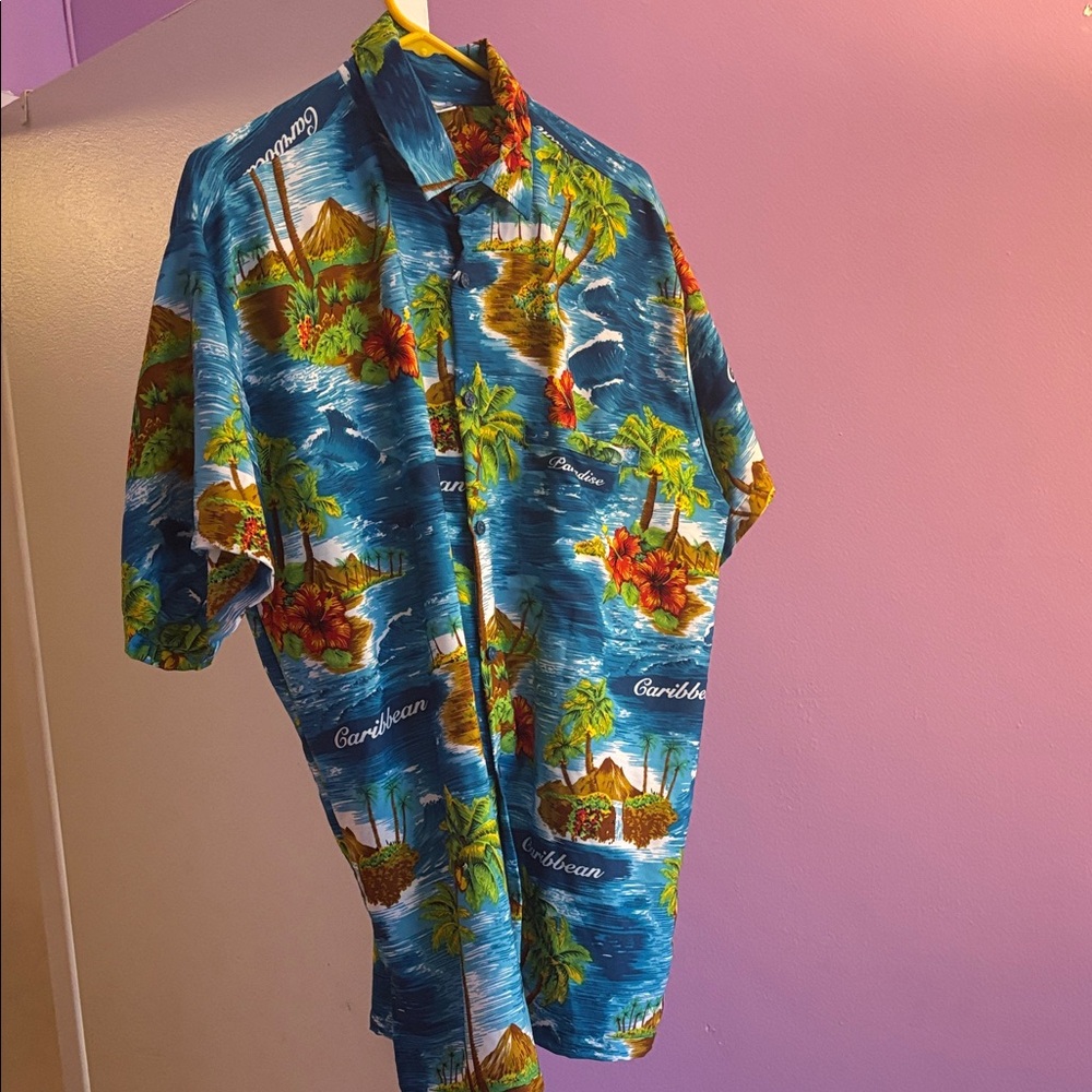 Tropical Blue Hawaiian Shirt